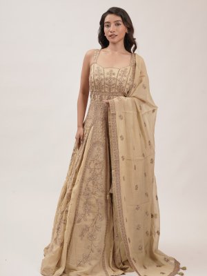 Lime Yellow Mul Anarkali - image 2