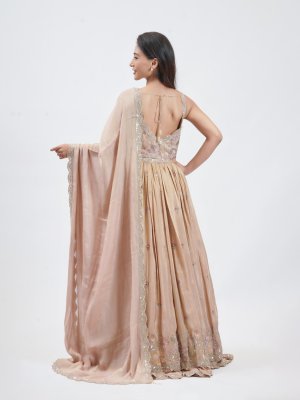 Onion Pink Tissue Party Gown  - image 4