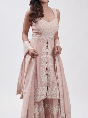 Pink Mul Palazzo Set  - image 2