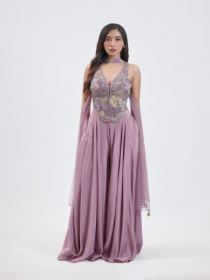 Grape Crepe Palazzo - image 1