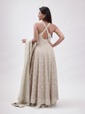 Sage Green Organza Palazzo  - image 4