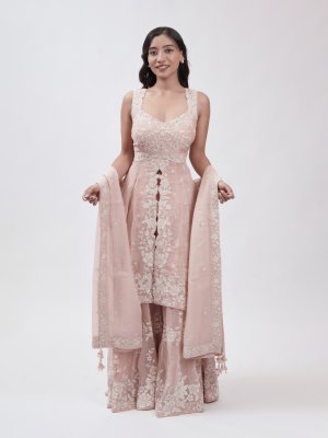 Pink Mul Palazzo Set  - image 1