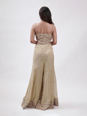 Olive Gold Tissue Top - image 4