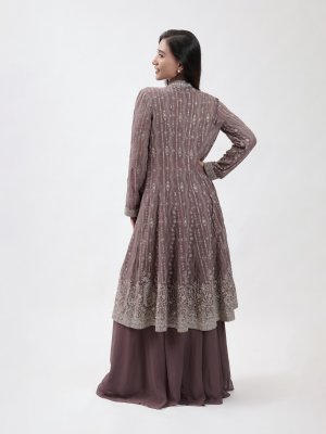 Grape Violet Georgette Palazzo - image 4