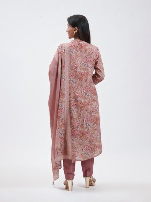 Onion Pink Crushed Crepe palazzo - image 4