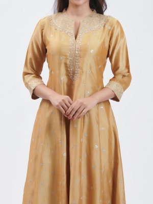Mustard Yellow Crepe Straight Pant - image 3