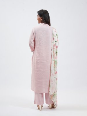 Baby Pink Linen Palazzo - image 3