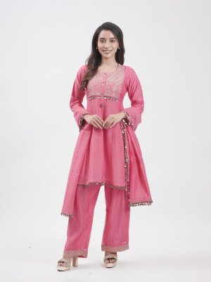 Rose Pink Mul Palazzo - image 2