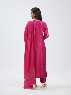 Pink Satin Silk Palazzo - image 4