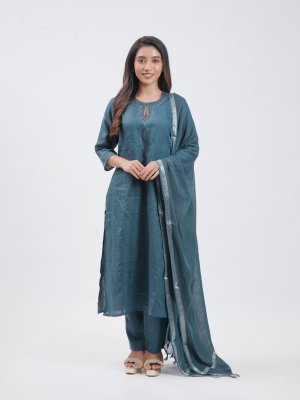 Navy Blue Linen Palazzo - image 2