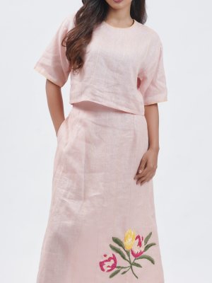 Baby Pink Linen Co-ord - image 3
