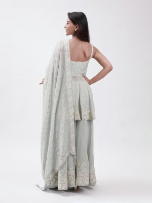 Sand Chiffon Ruffle Top - image 4