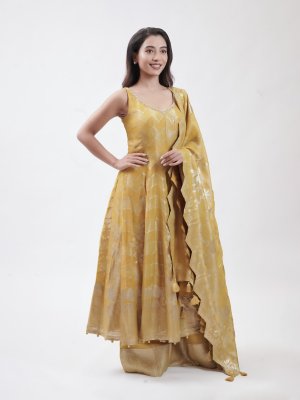 Mustard Yellow Tissue Palazzo  - image 2
