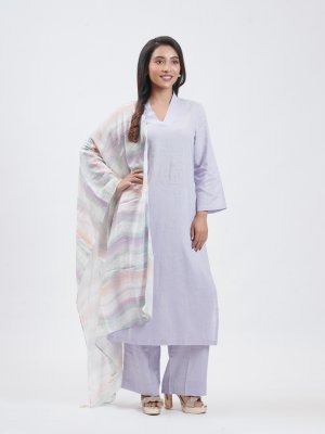 Light Lavender Linen Palazzo - image 2