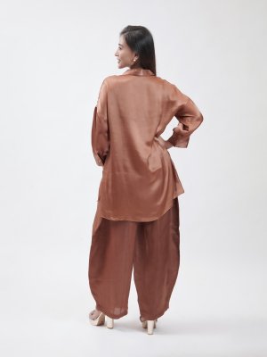 Satin Straight Palazzo - image 4