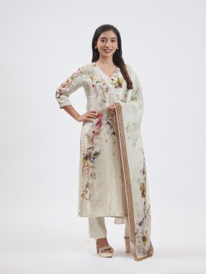 Sage Green Satin Silk Salwar Set - image 2