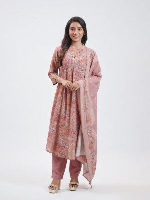 Onion Pink Crushed Crepe palazzo - image 1
