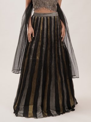 Tri-Colour Tissue Lehenga - image 5