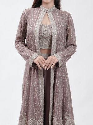 Grape Violet Georgette Palazzo - image 3