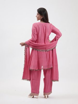Rose Pink Mul Palazzo - image 4