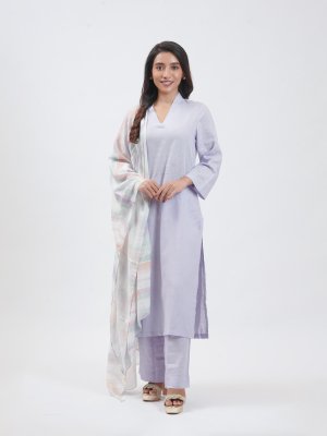 Light Lavender Linen Palazzo - image 1