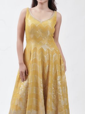 Mustard Yellow Tissue Palazzo  - image 3