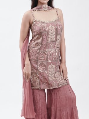 Mauve Crepe Palazzo - image 3