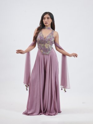 Grape Crepe Palazzo - image 2