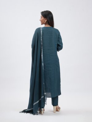 Navy Blue Linen Palazzo - image 4