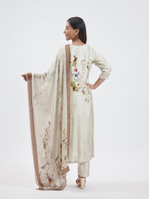 Sage Green Satin Silk Salwar Set - image 4