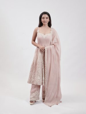 Powder Pink Mul Palazzo    - image 1