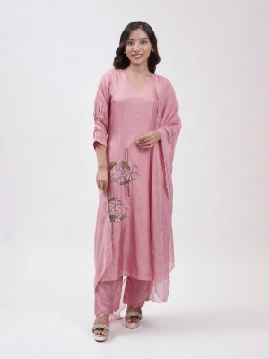 Pink Rayon Kurta Set - image 3