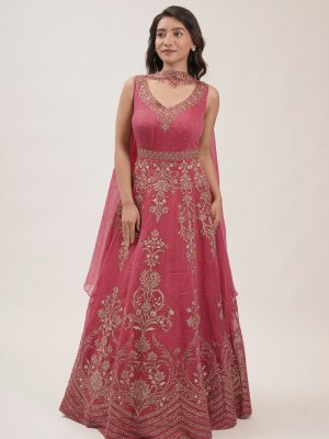 Magenta Mul Anarkali  - image 1