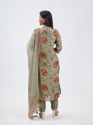 Sage Green Crepe Palazzo - image 4