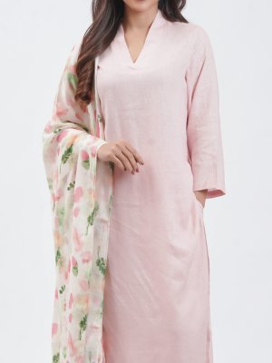 Baby Pink Linen Palazzo - image 2