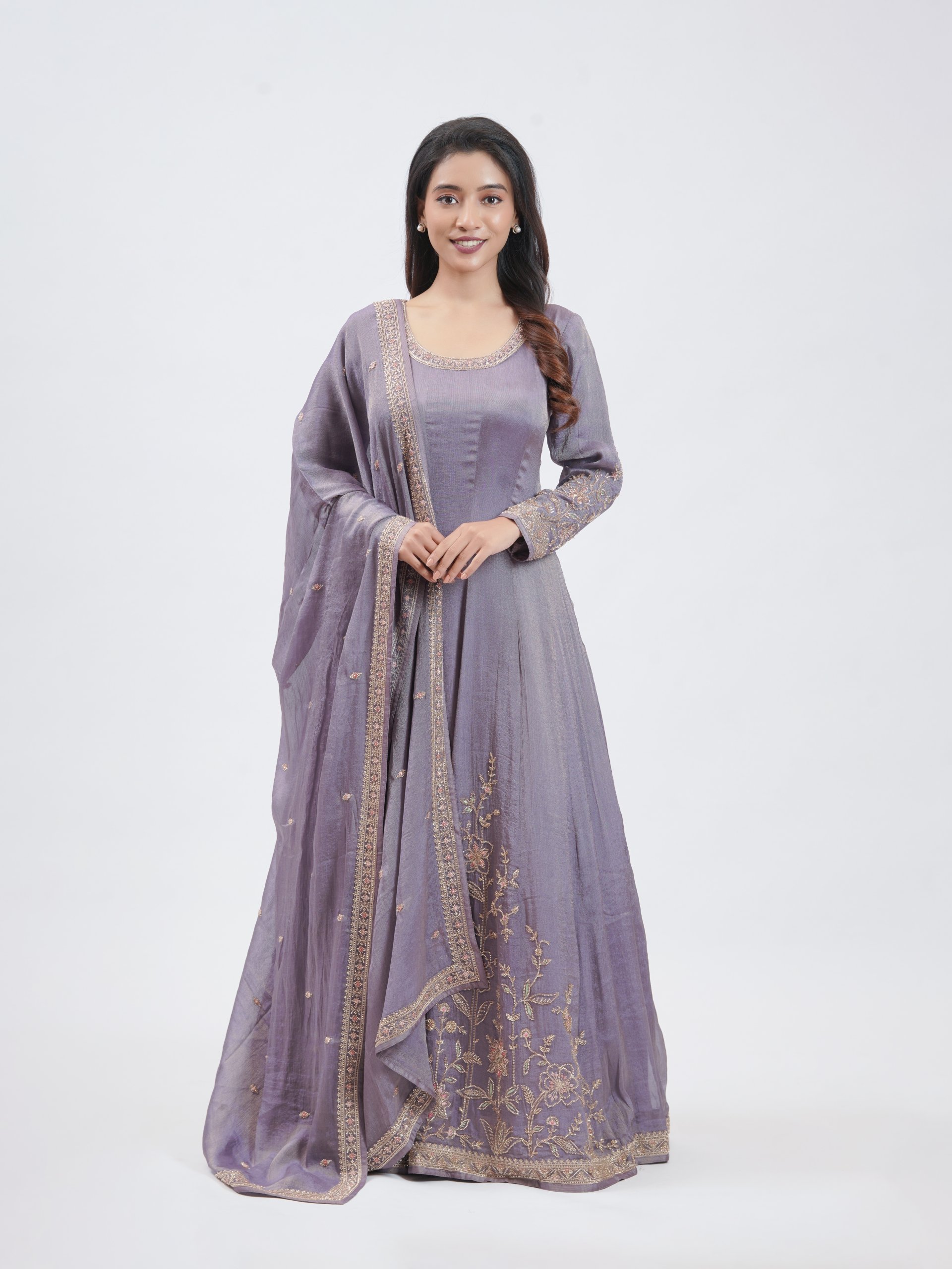 Lavender Tissue Party Gown