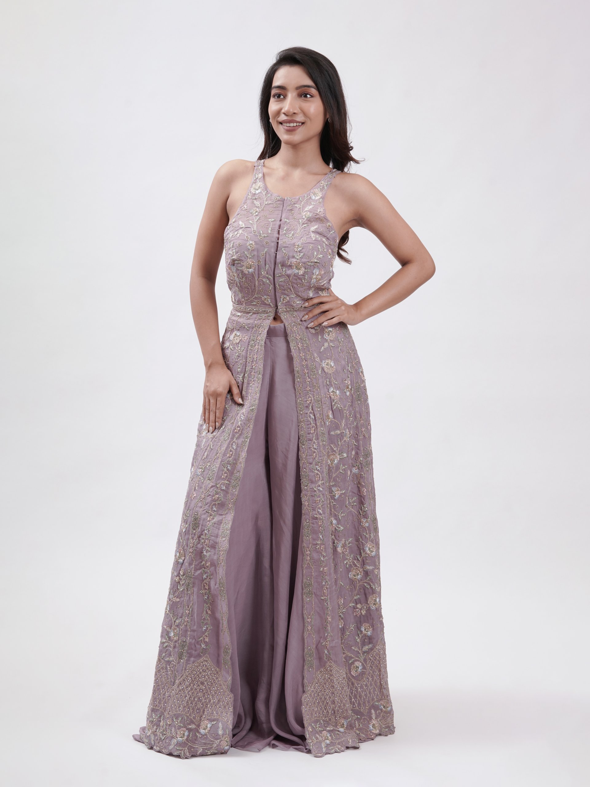 Lavender Organza Palazzo