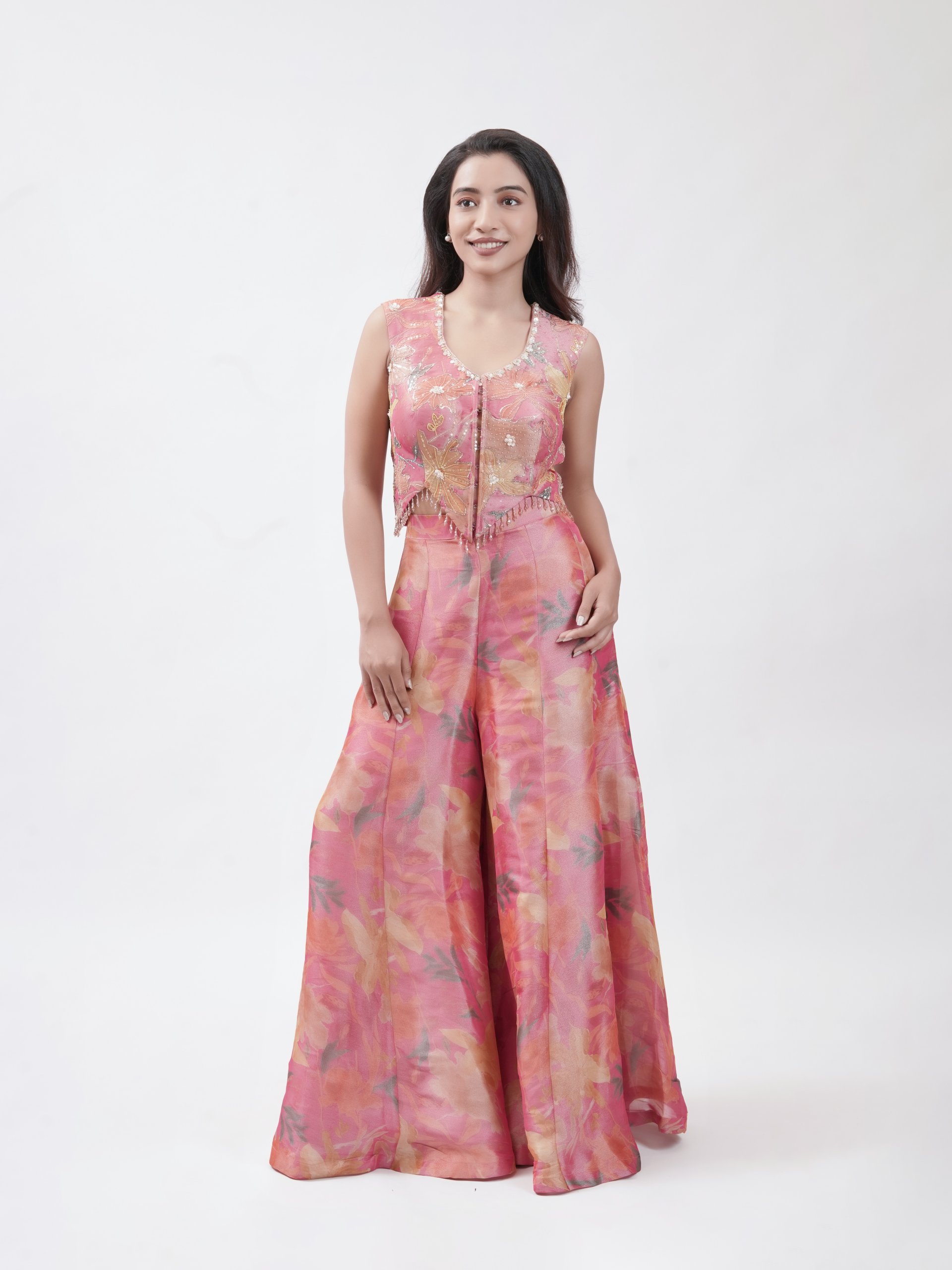 Pink Tissue  Palazzo