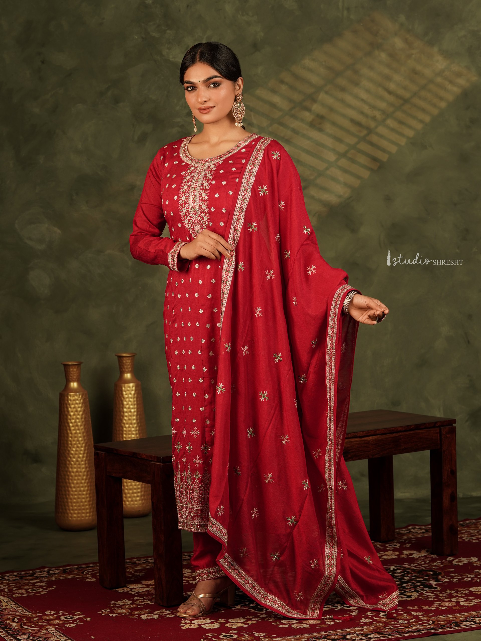 Rani pink salwar suit